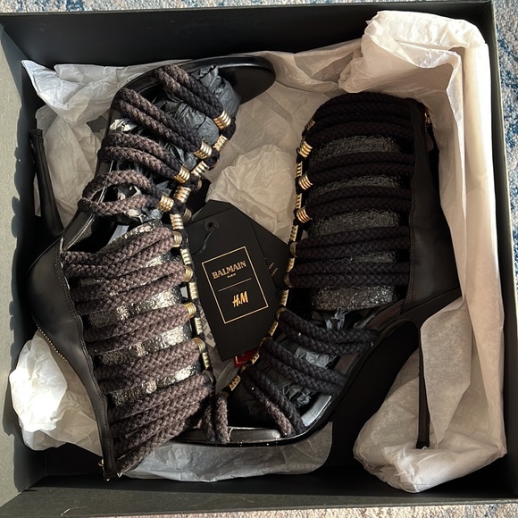 Balmain H&M Limited Edition Gladiator Sandals - Picture 14 of 16